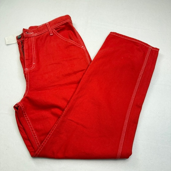BDG Vibrant Red Denim Pants - Picture 1 of 4